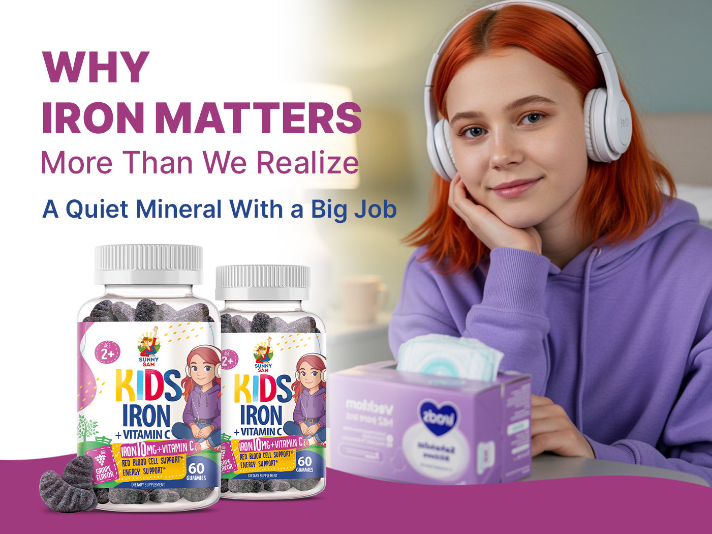 Iron Gummies for Kids and Teens: Why This Essential Mineral Matters for Growing Bodies