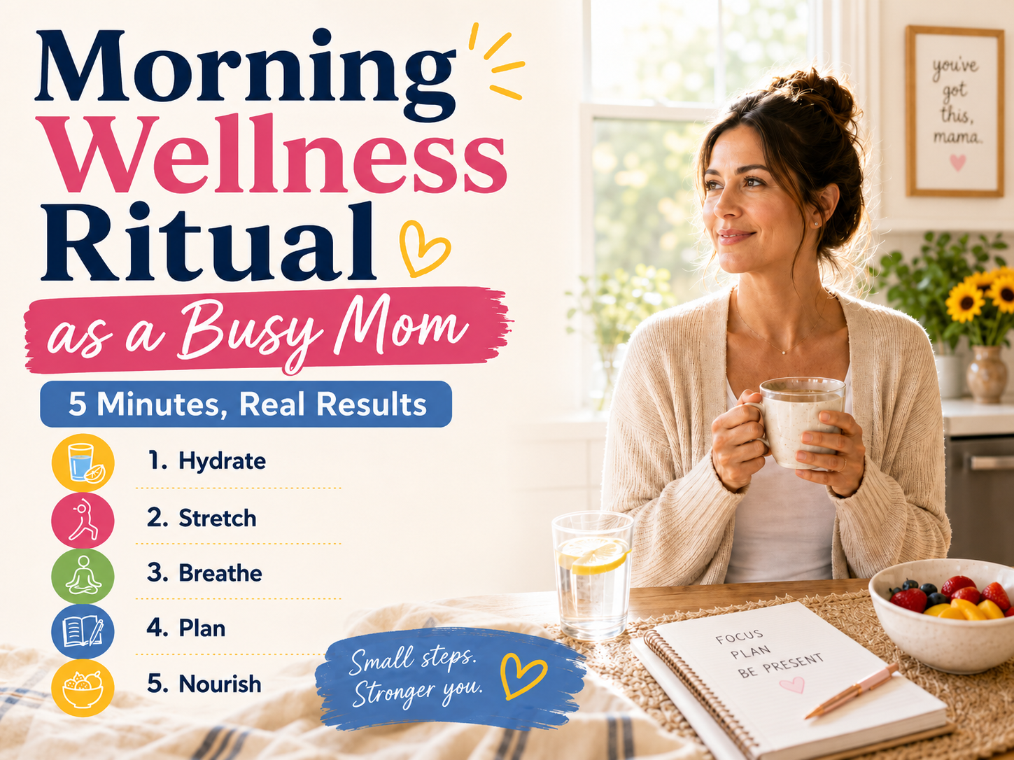 A Busy Mom's 5-Minute Morning Wellness Ritual