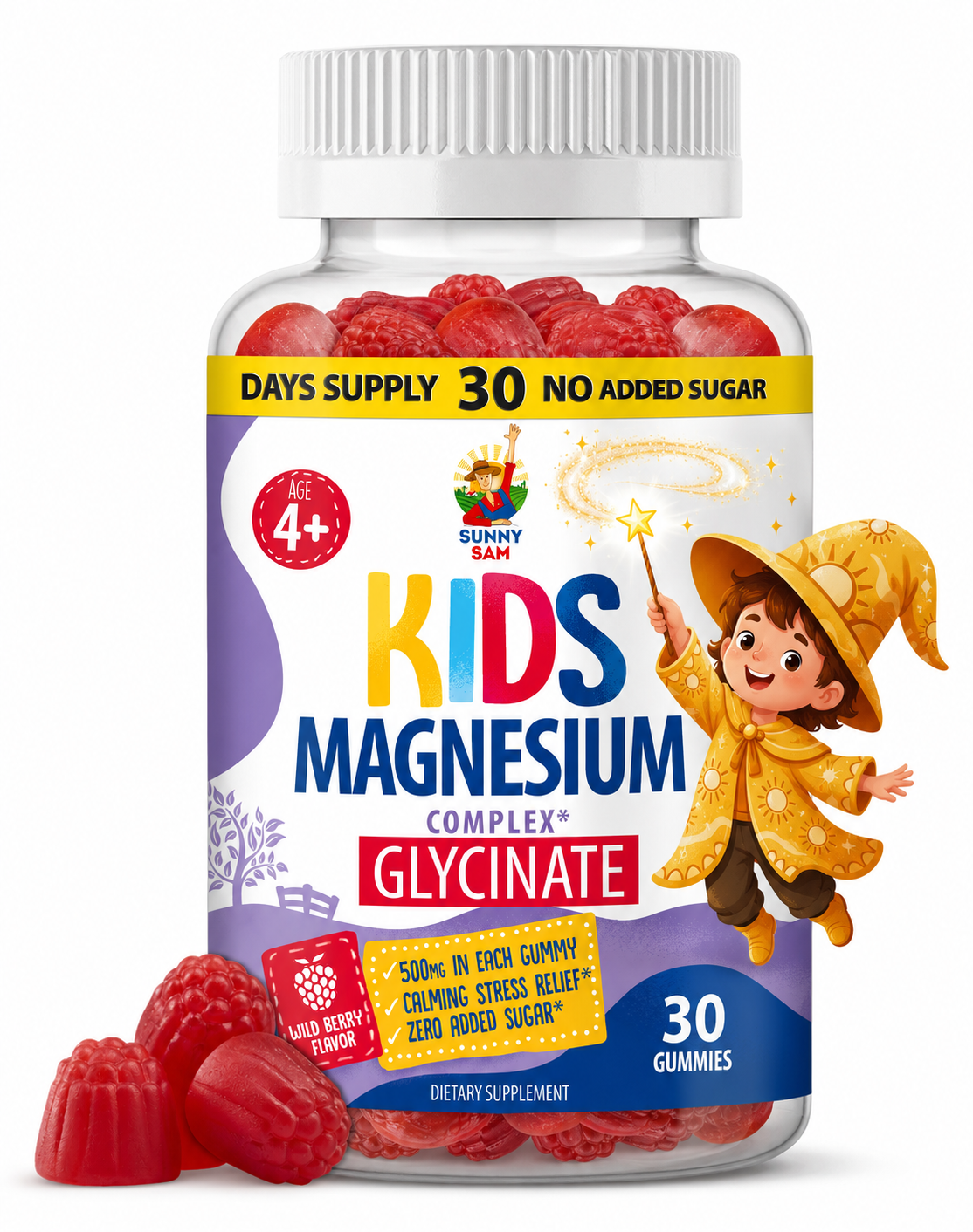 Magnesium Glycinate Chewable Supplement for Mood & Muscle Support