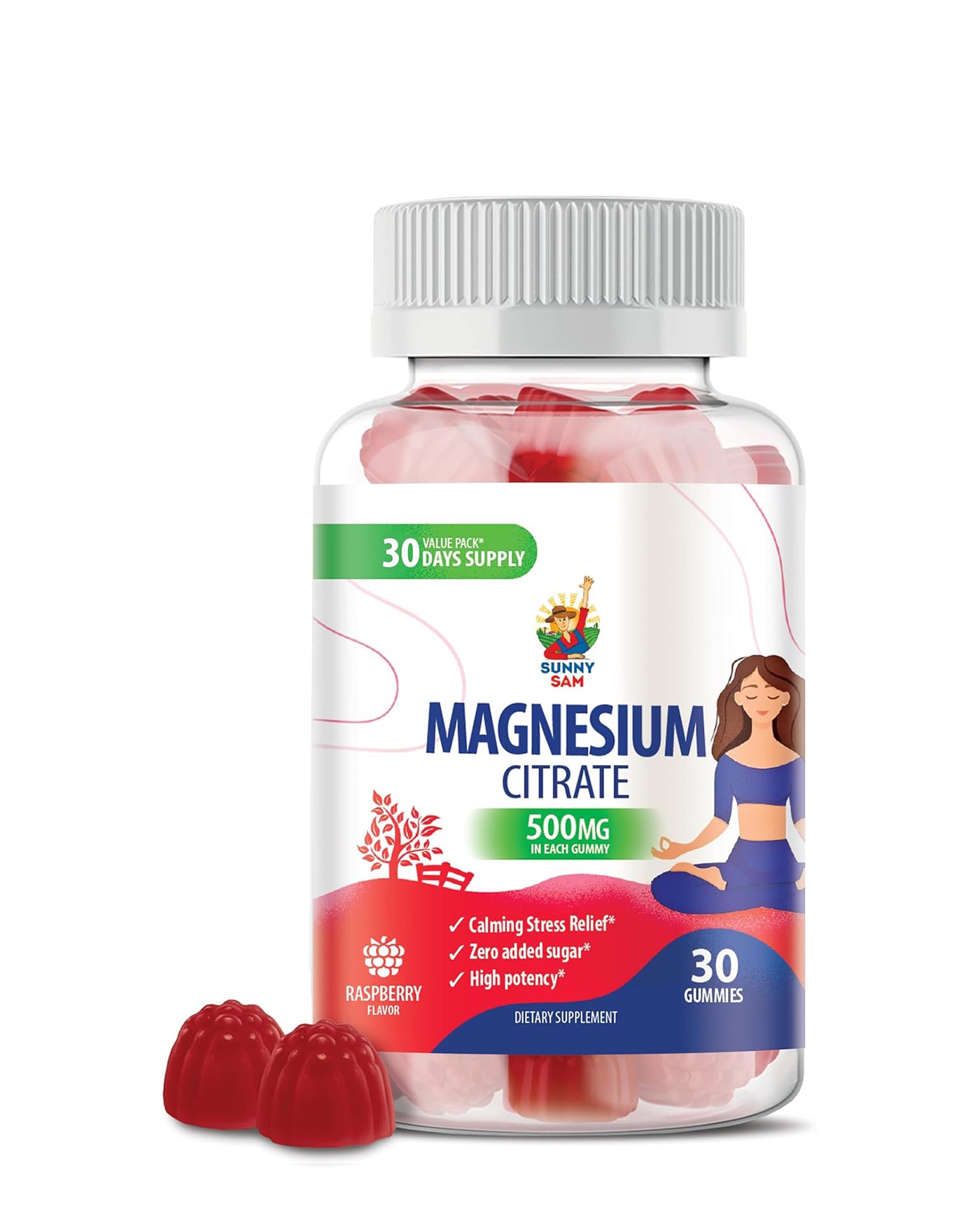 Magnesium Citrate Gummies for Adults - 500 mg