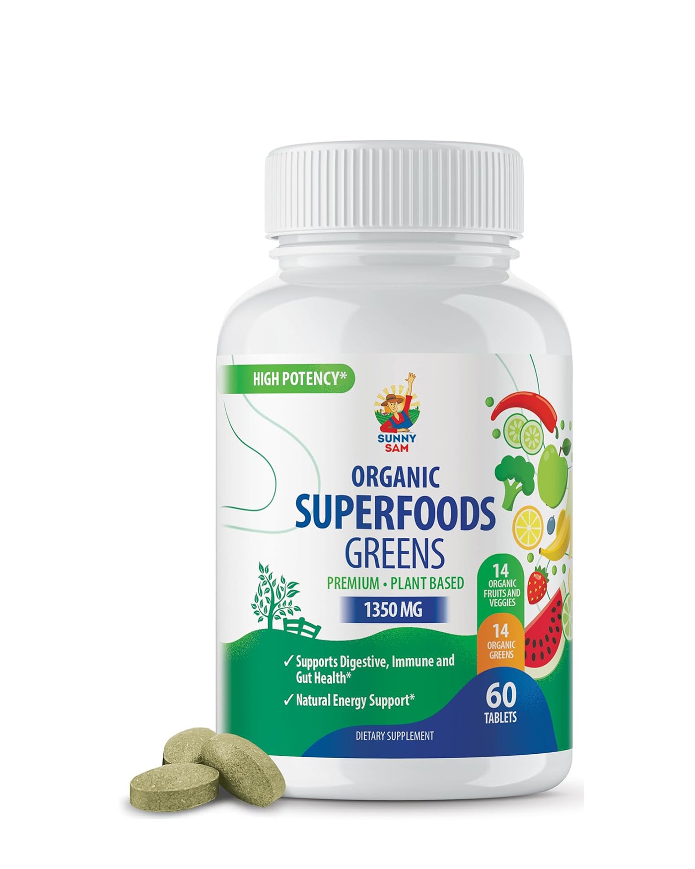Super Food Green Supplements for Adults