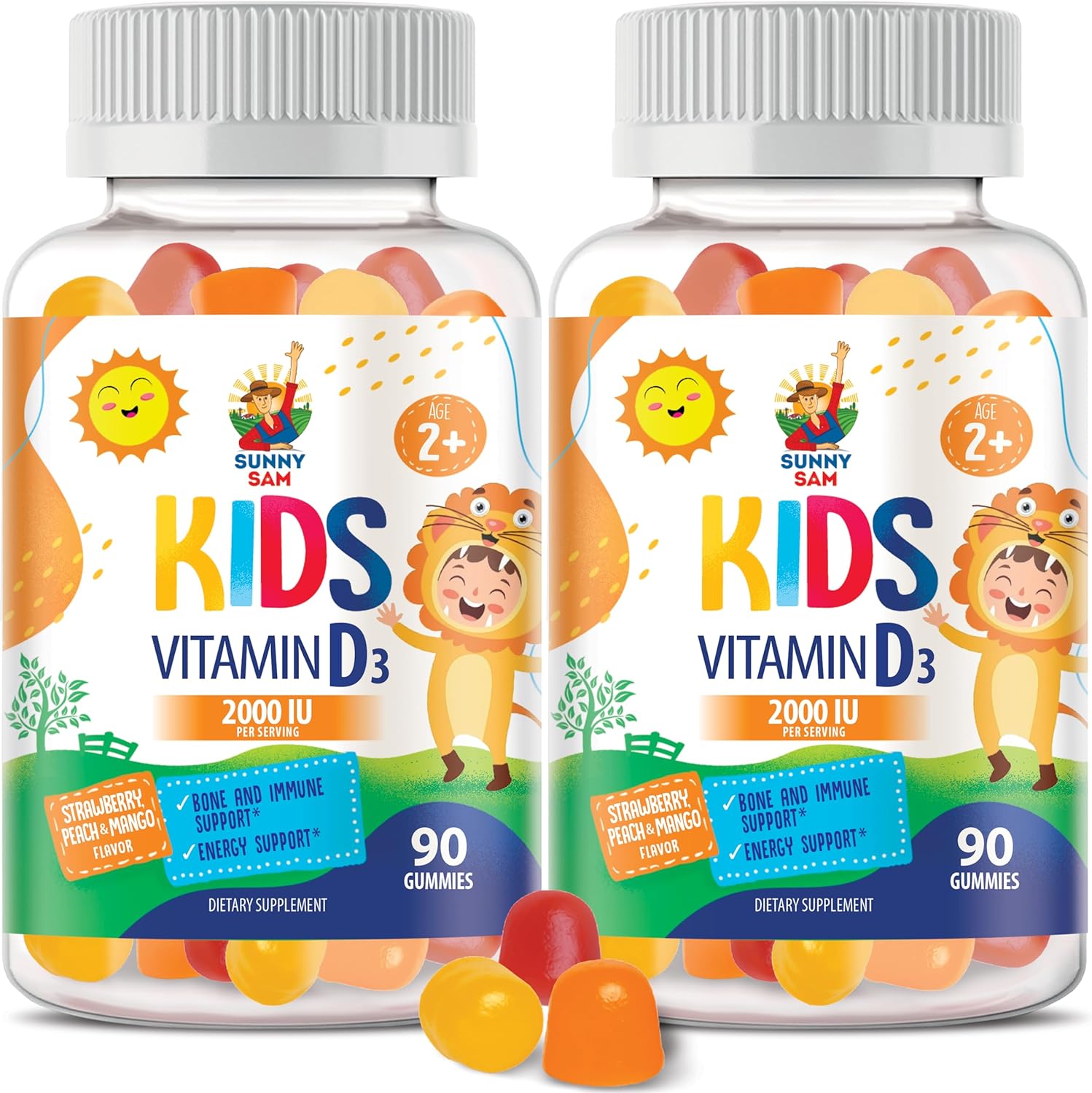 Vitamin D3 Gummies 1000 IU for Kids