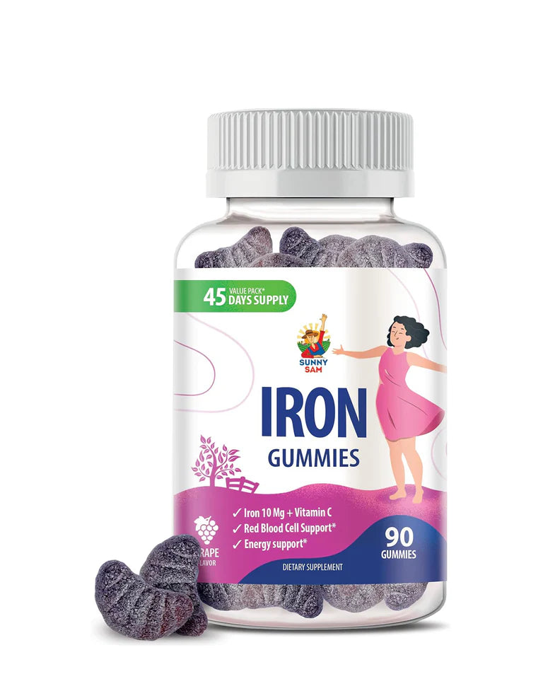 Iron Gummies with Vitamin C for Adults
