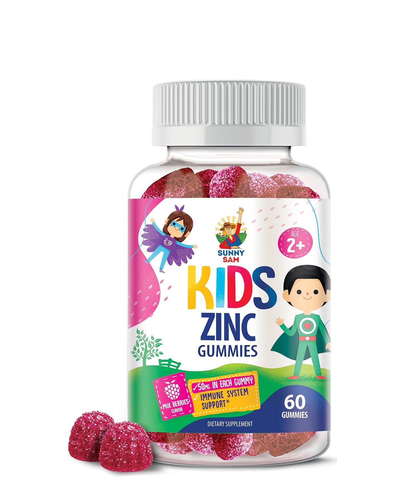 Zinc Chewable Gummy for Immune Support for Kids