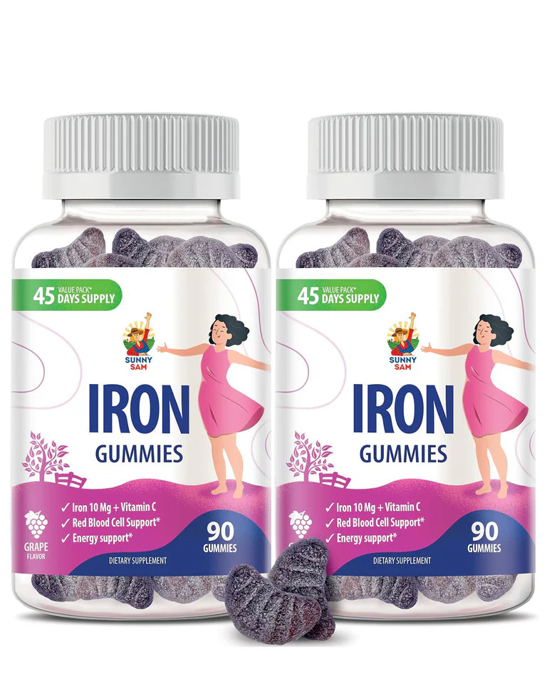 Iron Gummies with Vitamin C for Adults