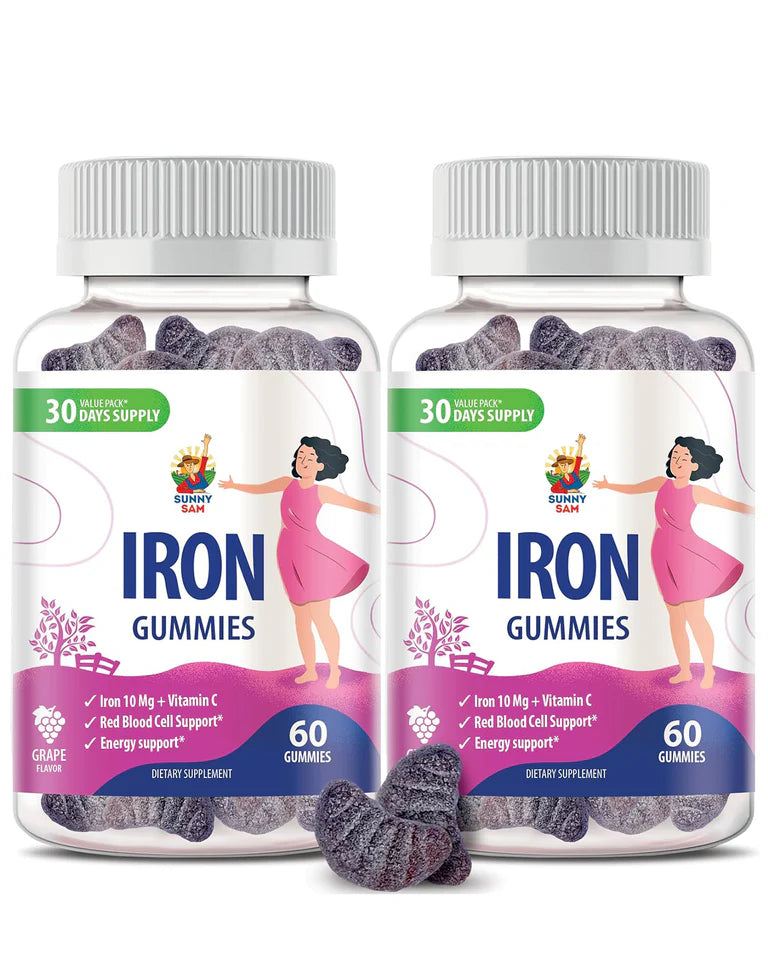 Iron Gummies with Vitamin C for Adults