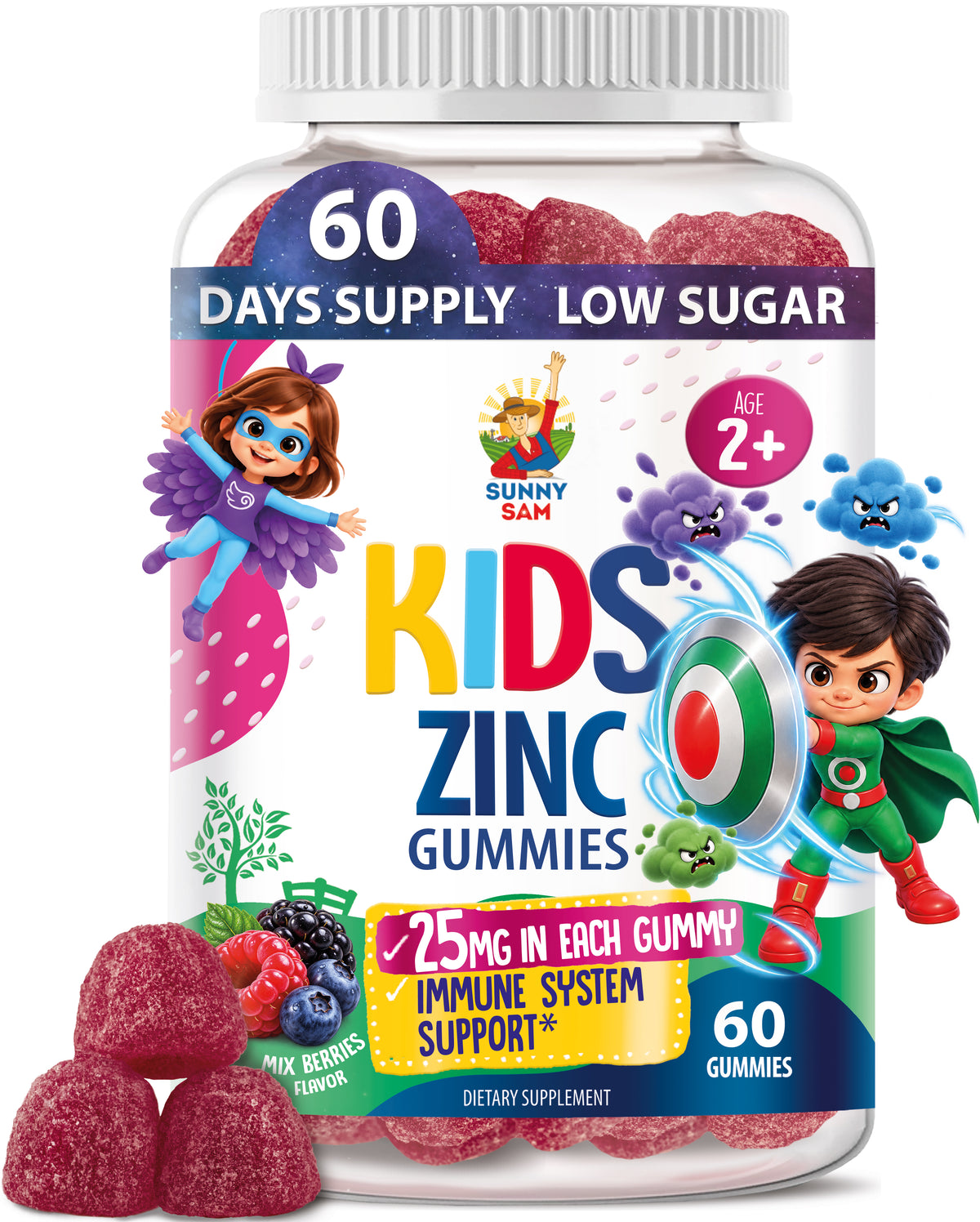 Zinc Chewable Gummy for Immune Support for Kids