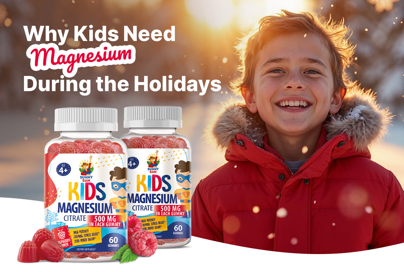 A winter hug for the body: Why Kids need magnesium during the holidays ❄️