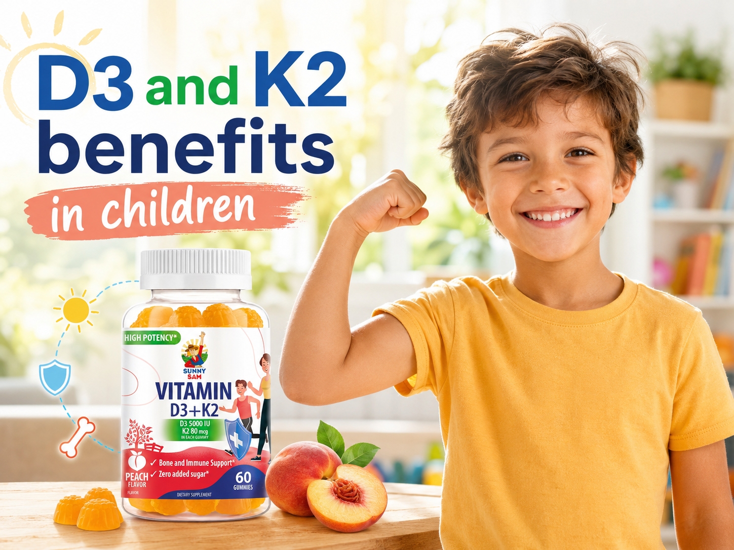 D3 and K2 benefits in children