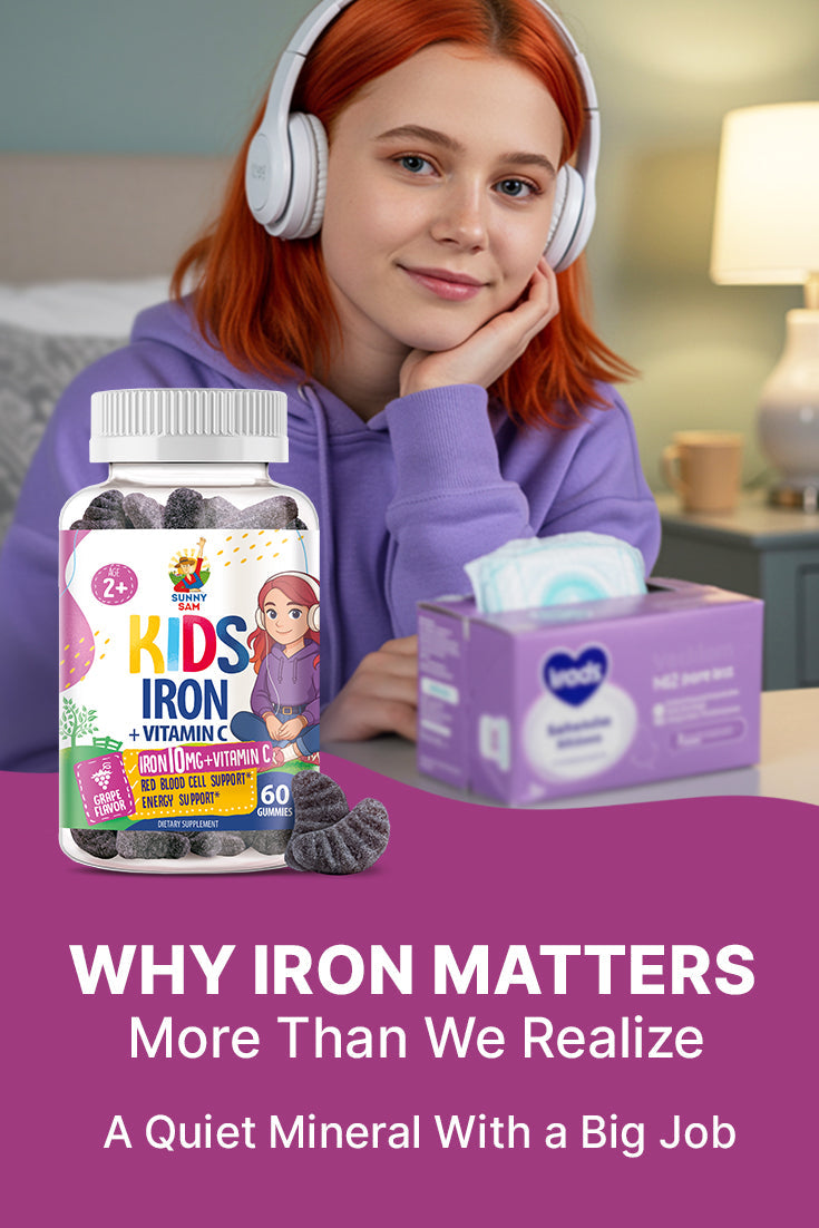 Iron Gummies for Kids and Teens: Why This Essential Mineral Matters for Growing Bodies