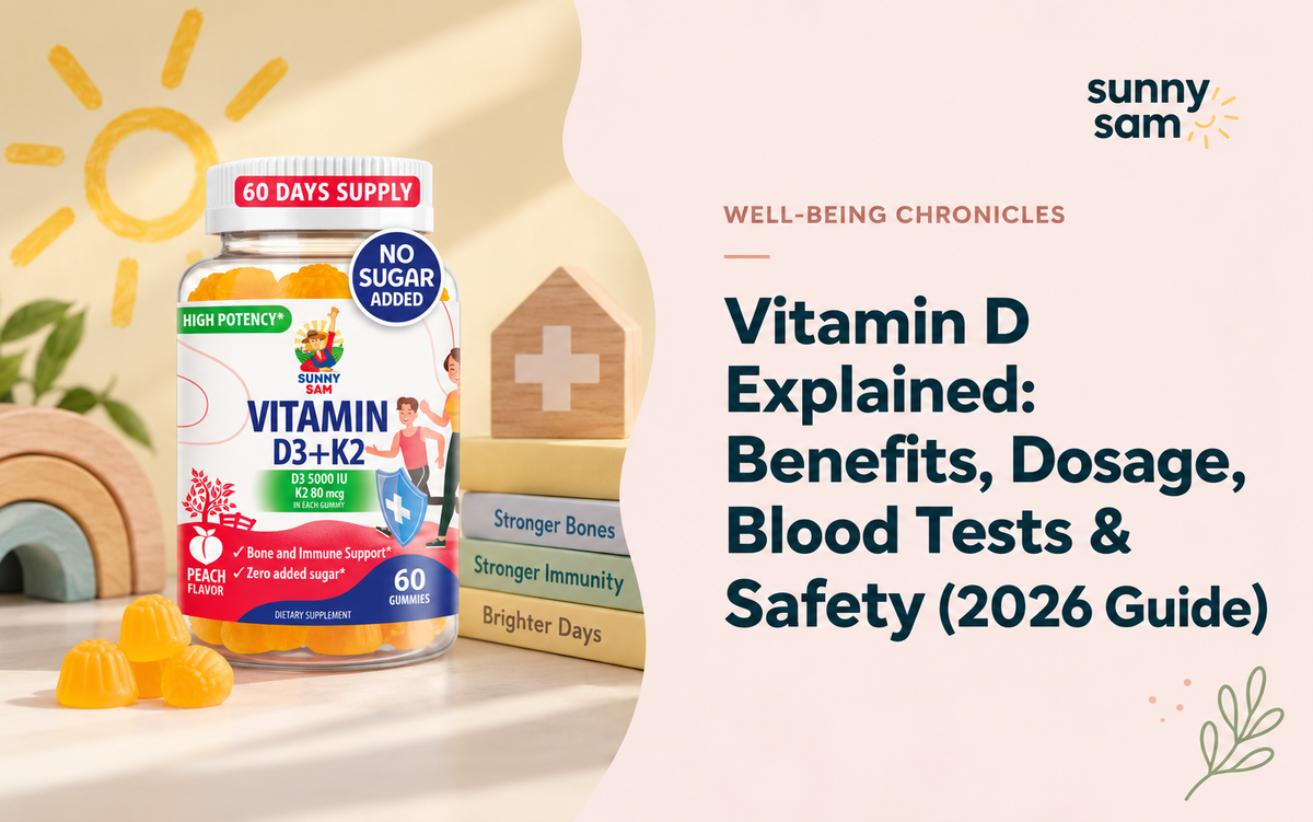 Vitamin D Explained: Benefits, Dosage, Blood Tests & Safety (2026 Guide)