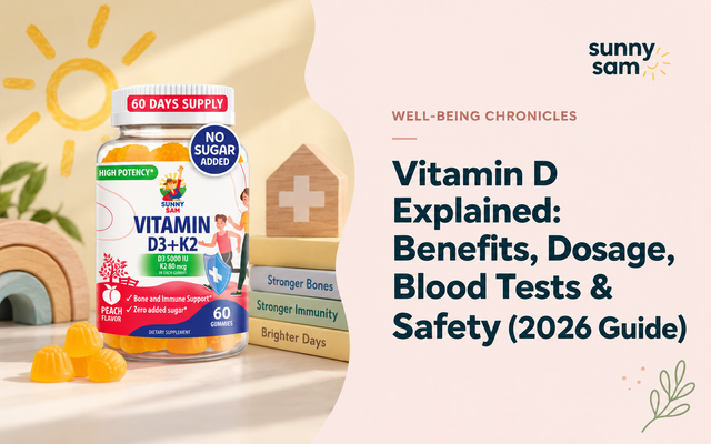 Vitamin D Explained: Benefits, Dosage, Blood Tests & Safety (2026 Guide)