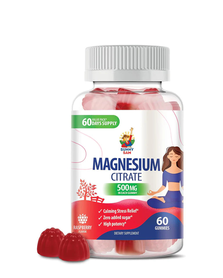 Magnesium Citrate Gummies for Adults - 500 mg