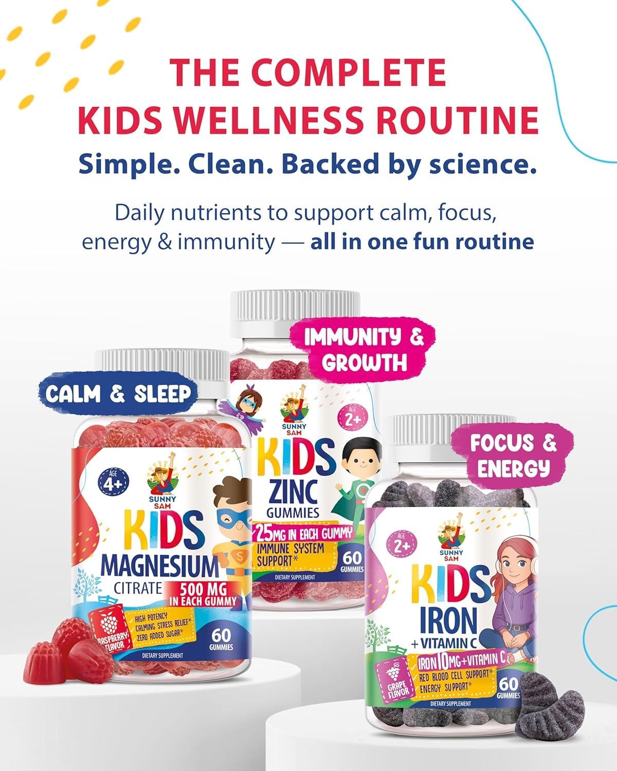 Magnesium Glycinate Chewable Supplement for Mood & Muscle Support