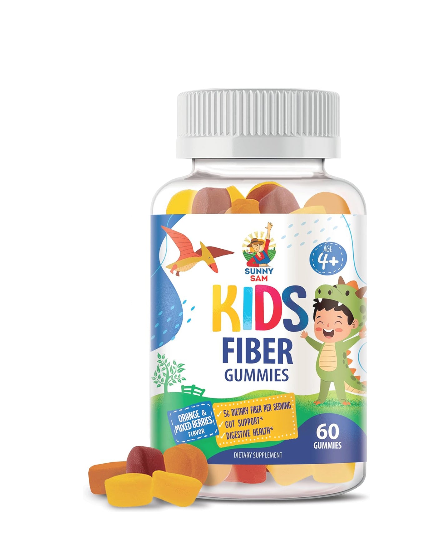 Fiber Gummies for Kids & Adults - Fiber Chewable Immunity Gummy