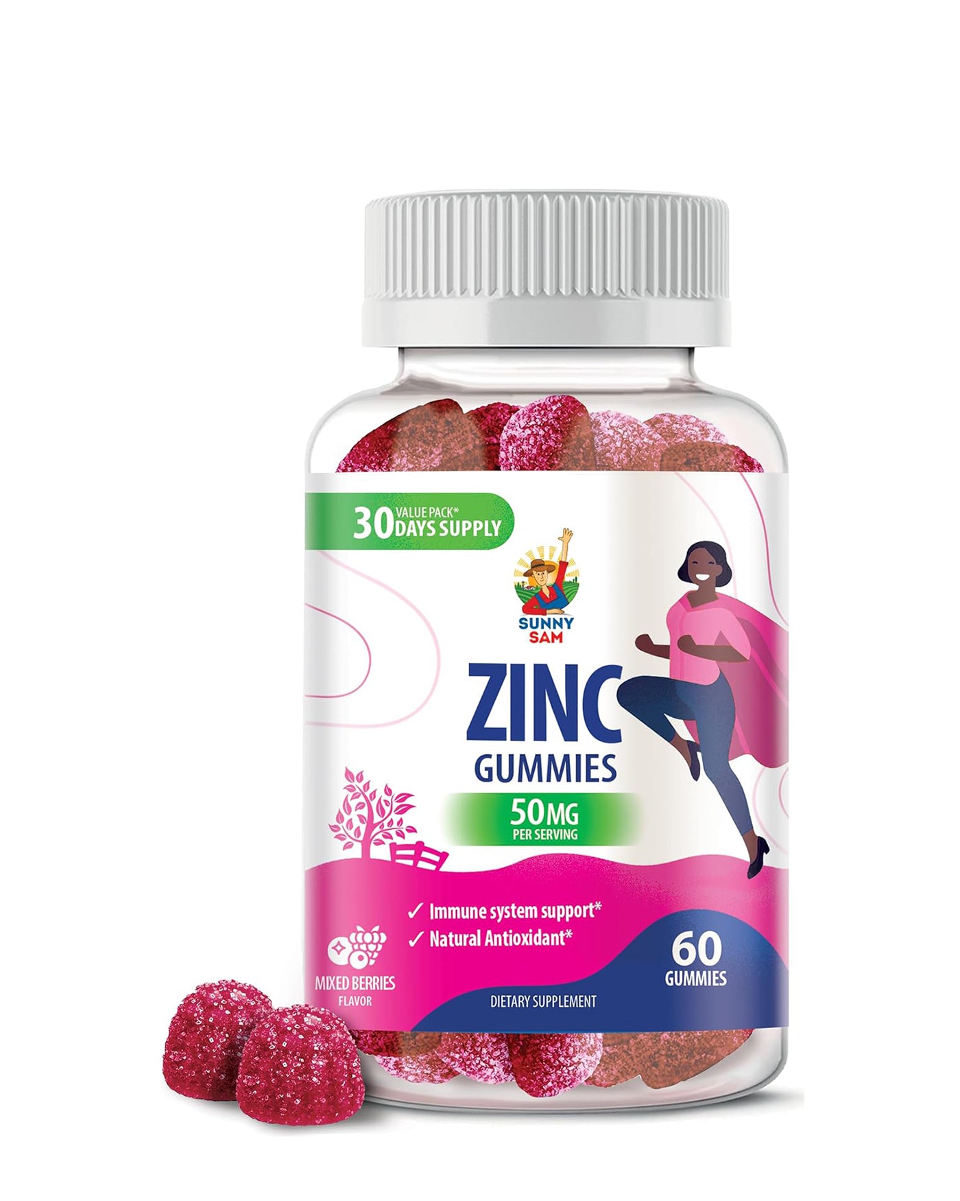 Zinc Chewable Gummy for Immune Support for Adults