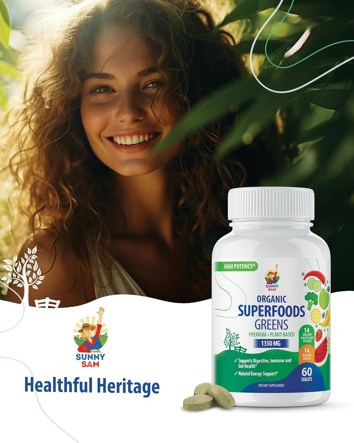 Super Food Green Supplements for Adults