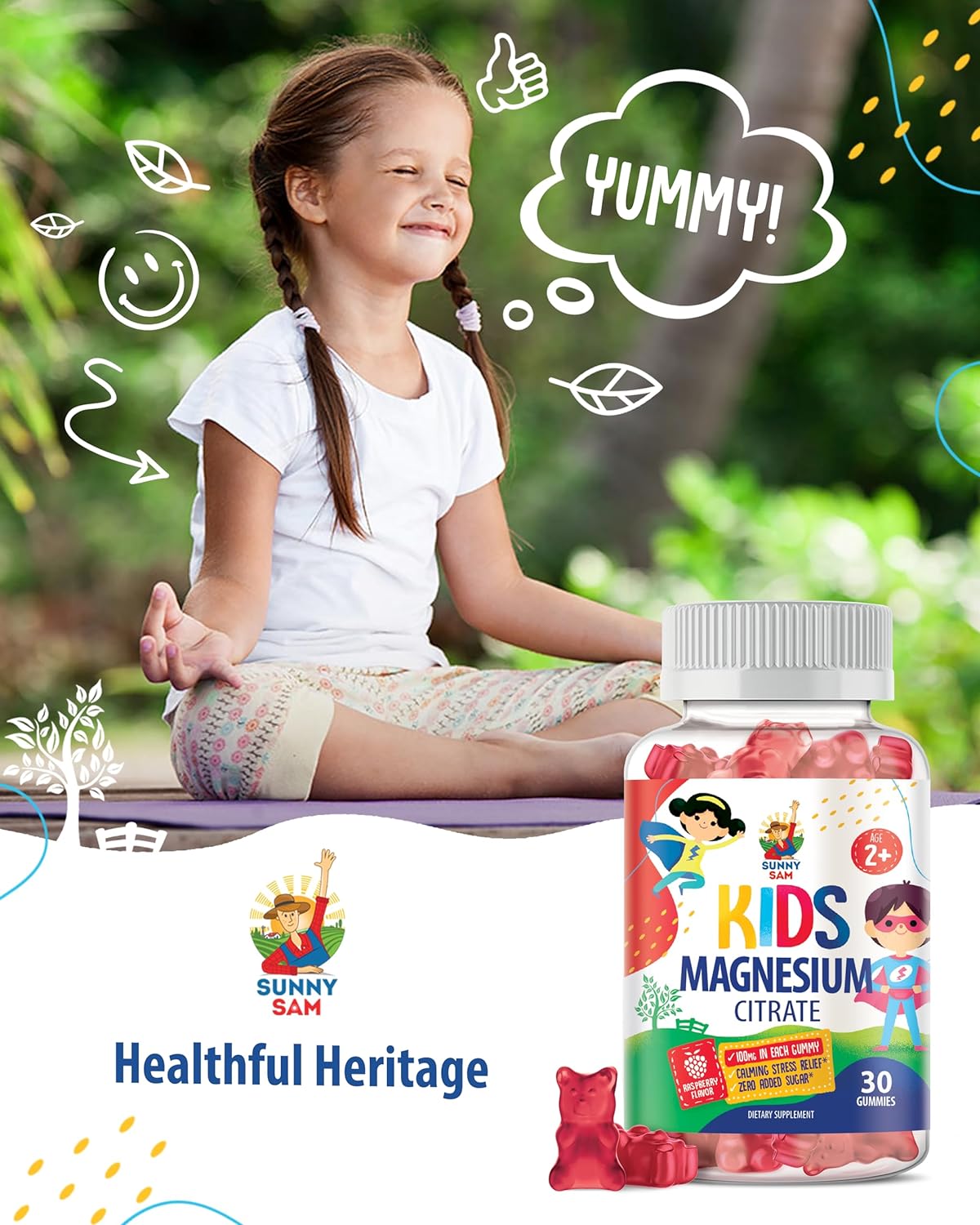 Magnesium Citrate Gummies for Kids - 100 mg