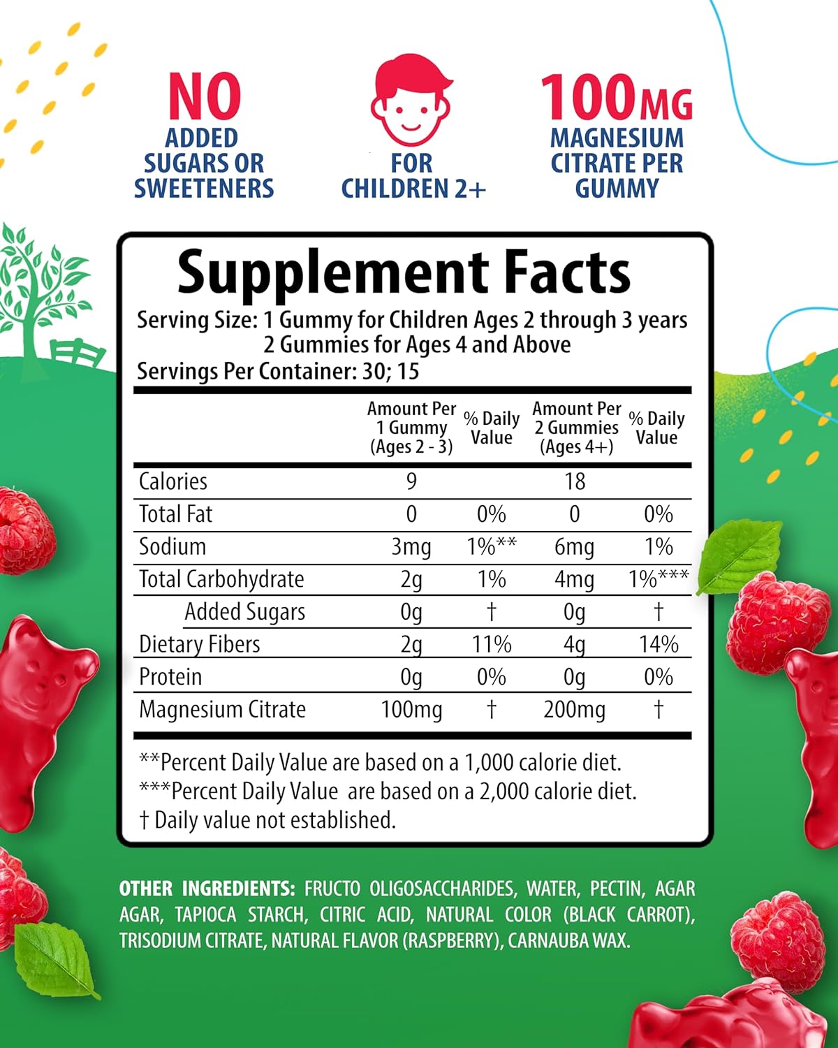 Magnesium Citrate Gummies for Kids - 100 mg