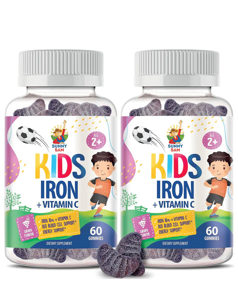 Iron Gummies with Vitamin C for Kids & Adults