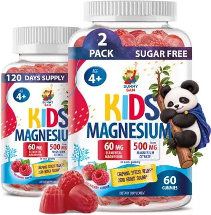 Sunny Sam Kids Magnesium gummies, two-pack